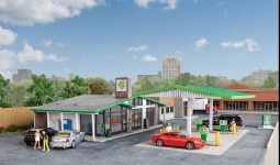 Walthers 933-3542 - H0 - Tankstelle, modern